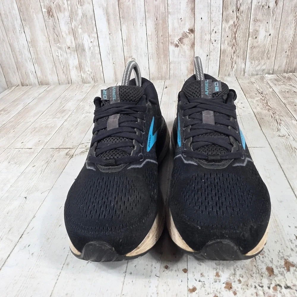 Brooks Ariel 20 Womens Running Shoes Black Blue Stability Wide D 1203151D064 7.5 - Picture 2 of 8